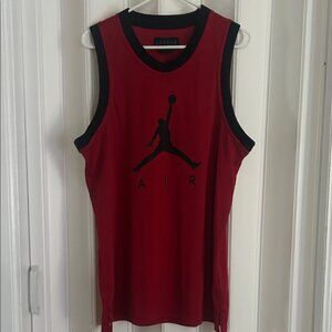 Nike/Jordan Brand Red Mesh Tank Top Jersey (AR0026-687), Size Large - Like new